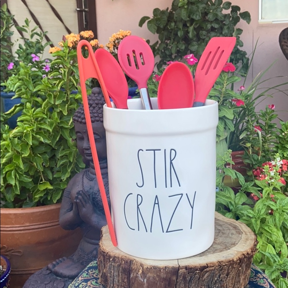 Rae Dunn “STIR CRAZY” Kitchen Utensil Holder - Picture 7 of 7